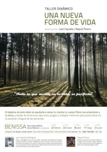 Cartell del taller "Una nova forma de vida" celebrat a Benissa